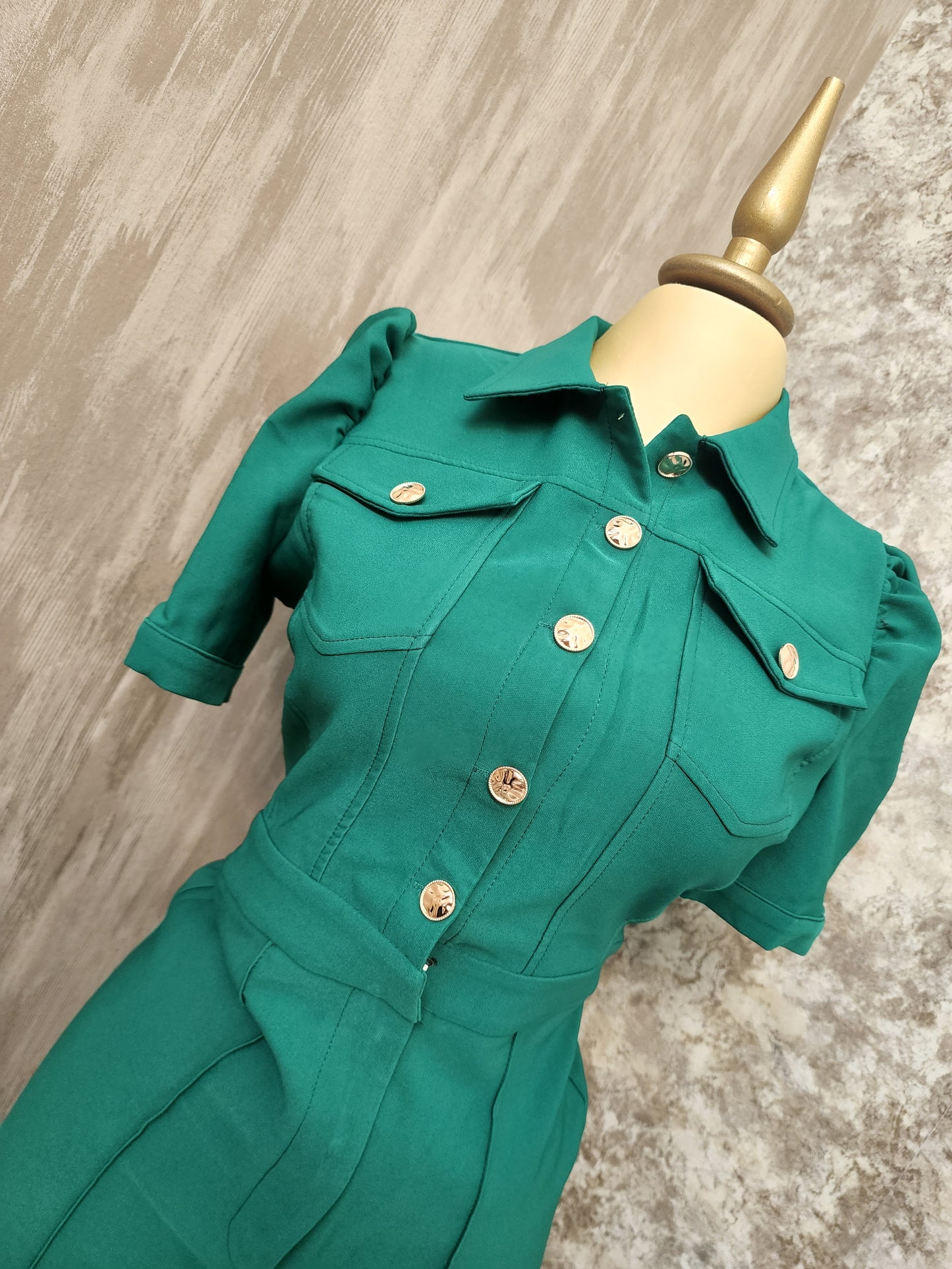 Jumpsuit botones dorados
