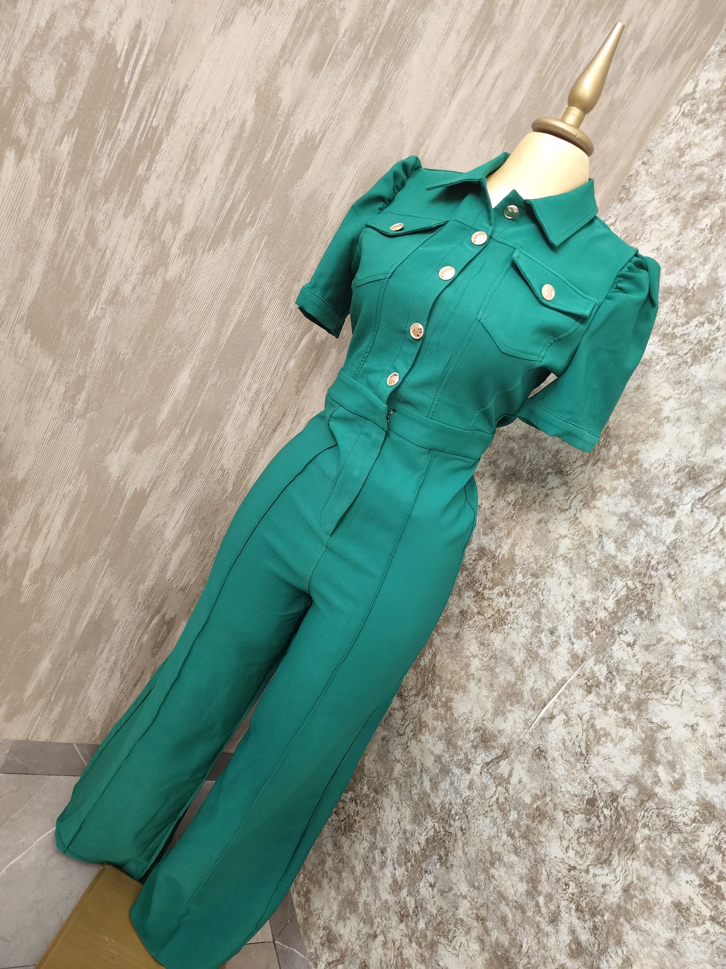 Jumpsuit botones dorados