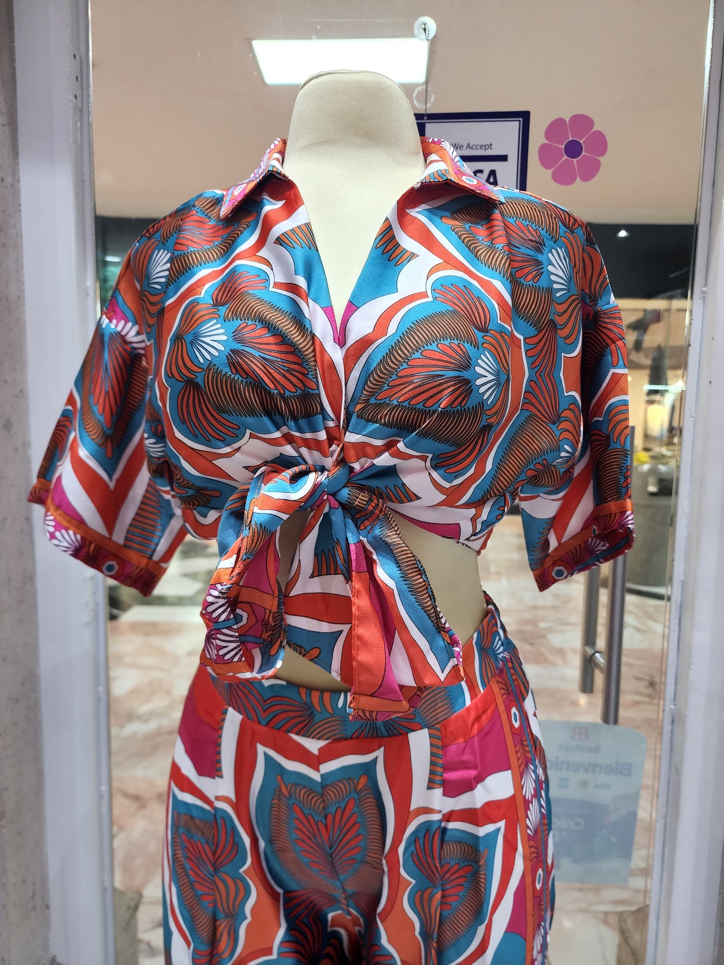 Conjunto de dos piezas Anaranjado