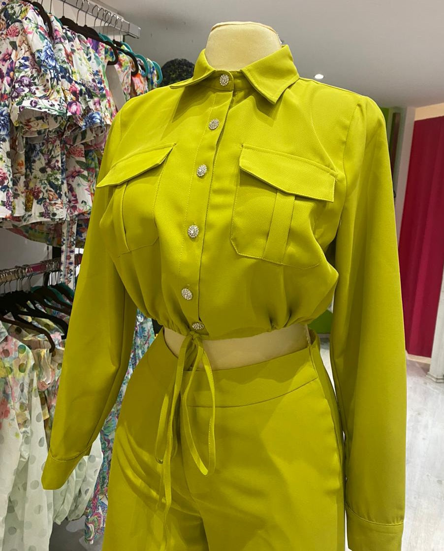 MUSTARD DOS PIEZAS LIMON