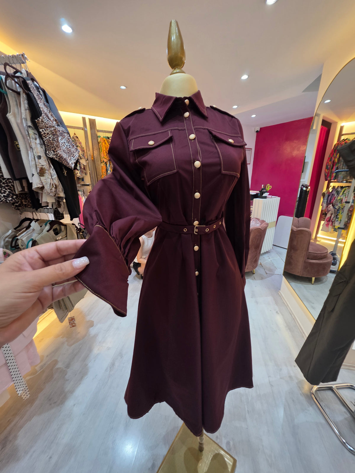 Vestido Burgundi