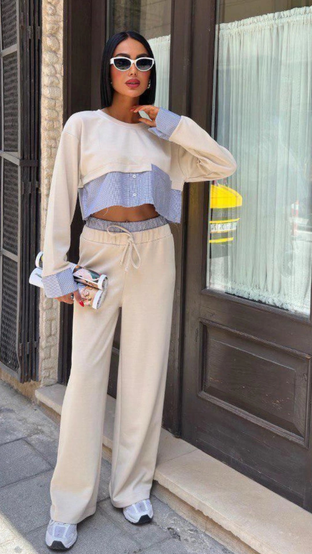 Conjunto tipo pans beige