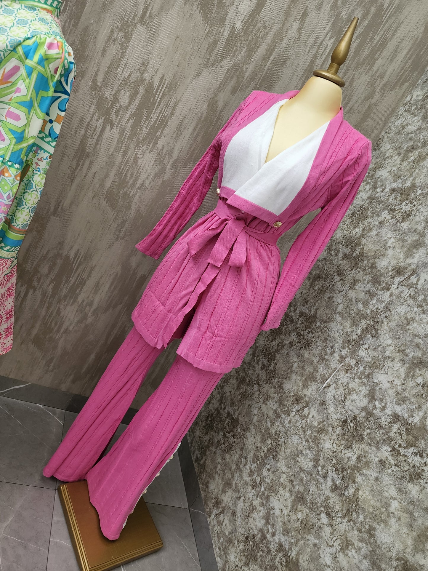 Conjunto de dos piezas rosa