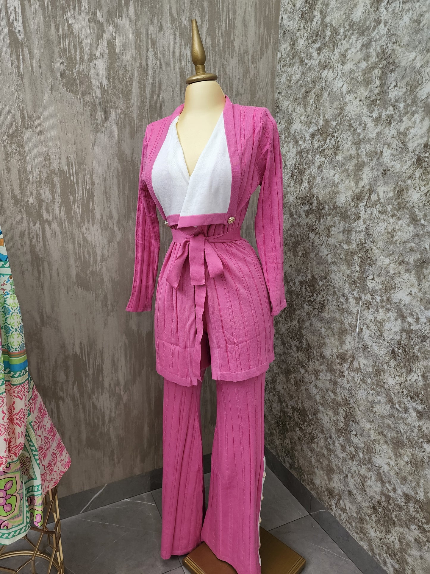 Conjunto de dos piezas rosa