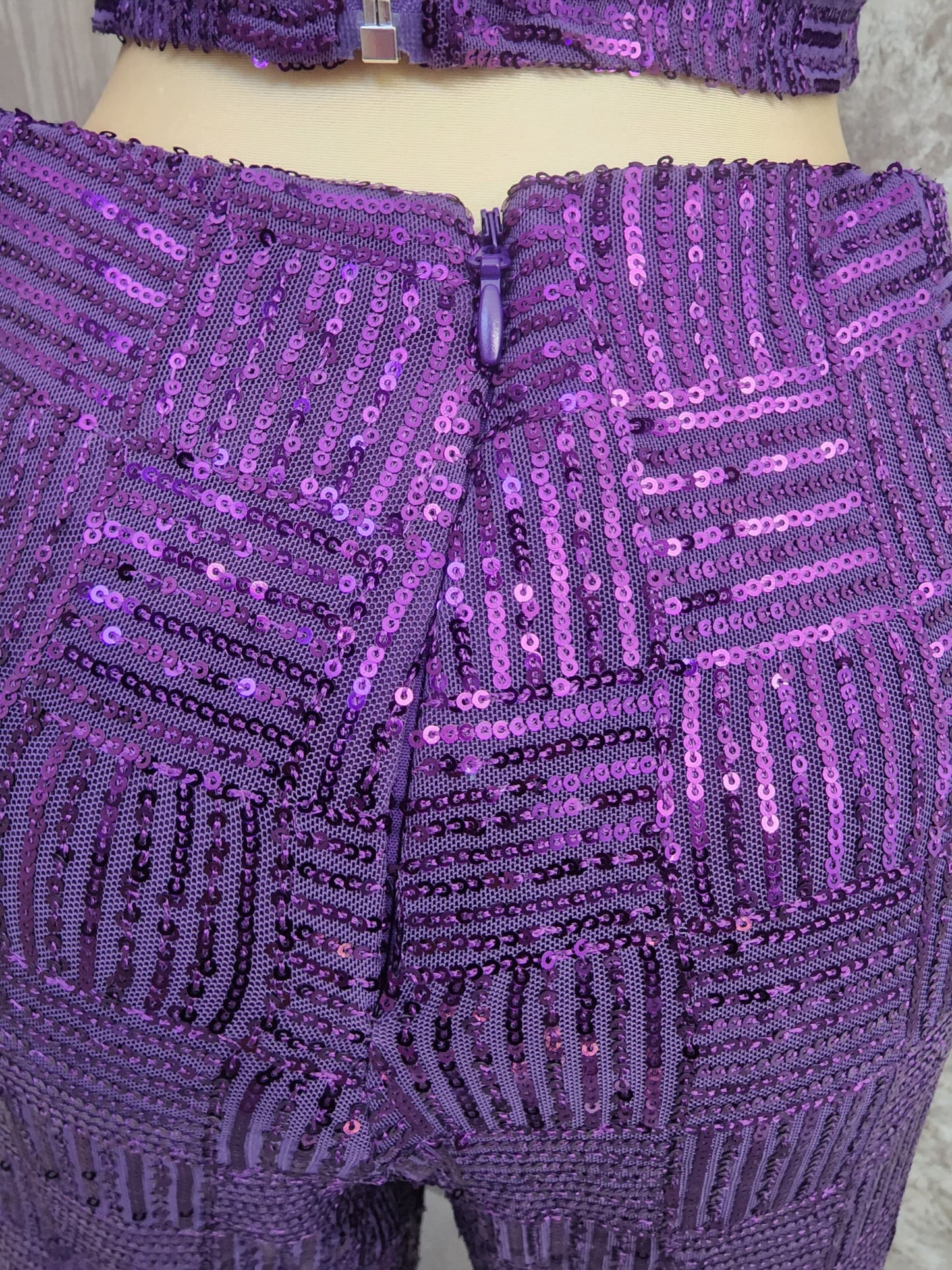 Conjunto dos piezas morado