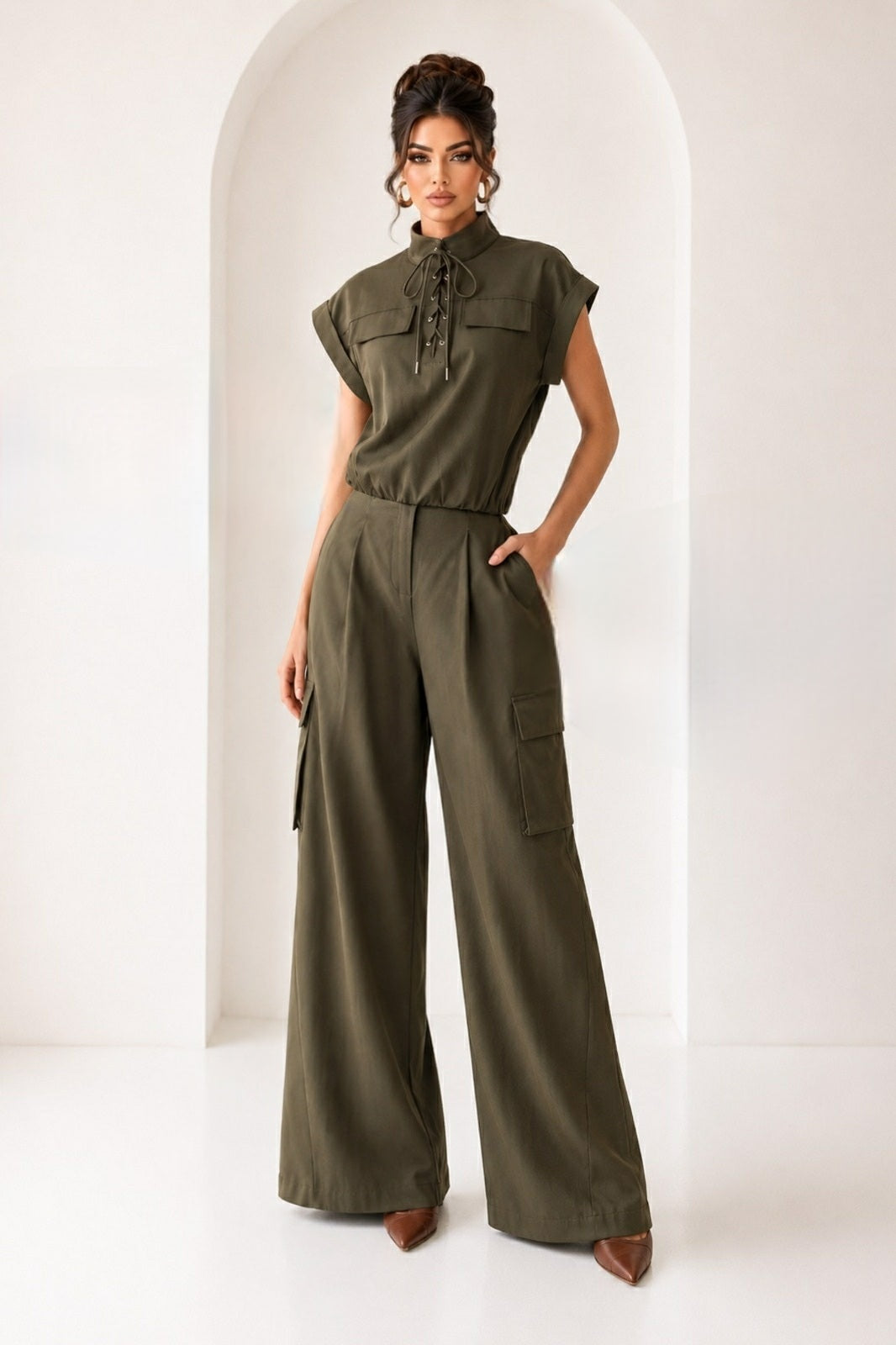 Olive Conjunto dos piezas