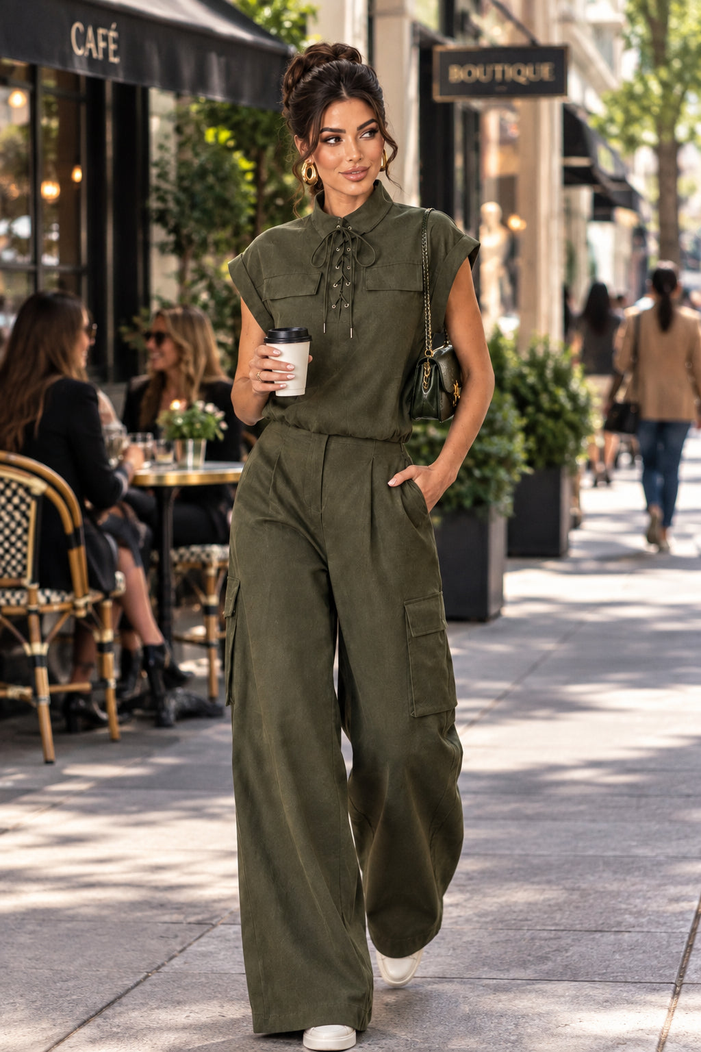 Olive Conjunto dos piezas