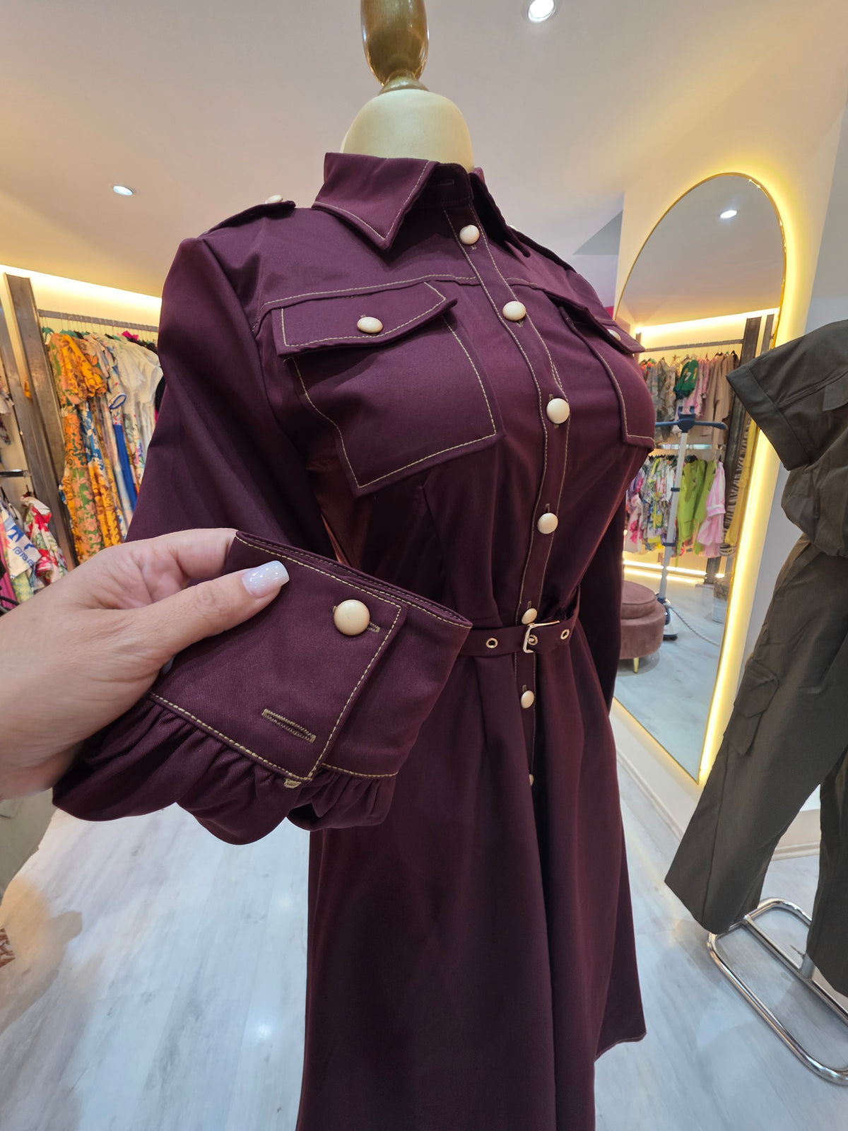 Vestido Burgundi