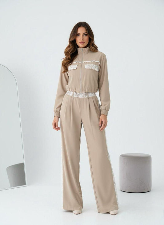 Conjunto tipo pans color beige