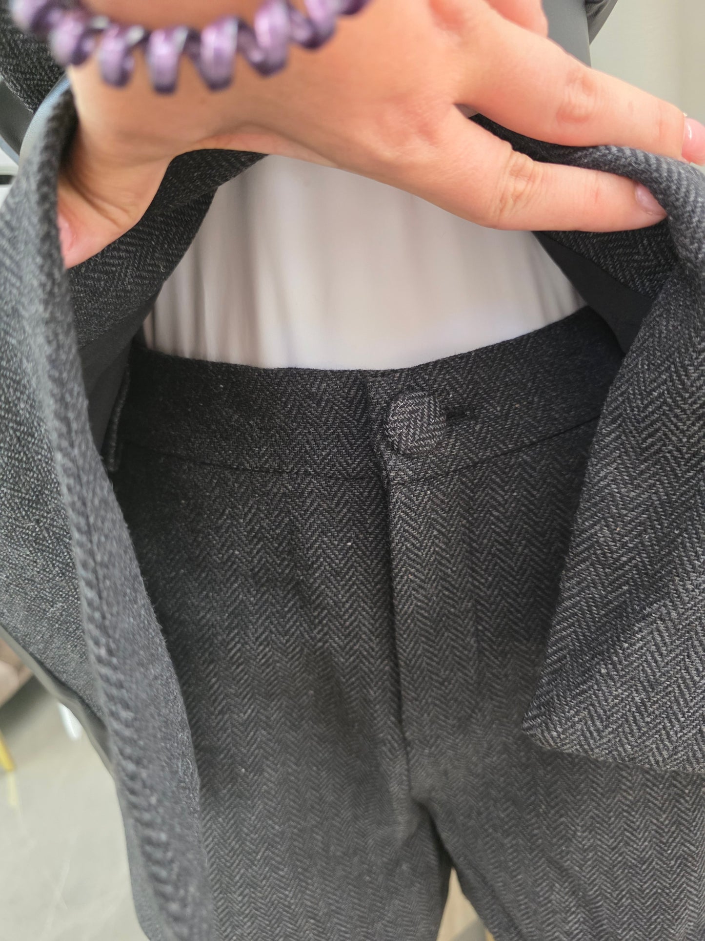 Conjunto dos piezas cinto acabados en piel