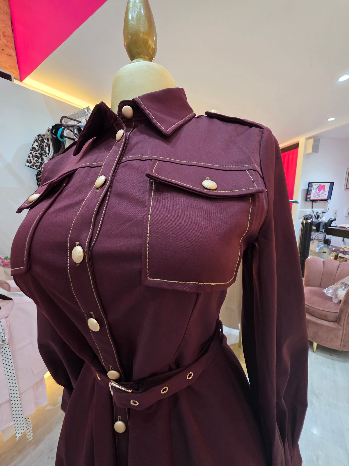 Vestido Burgundi