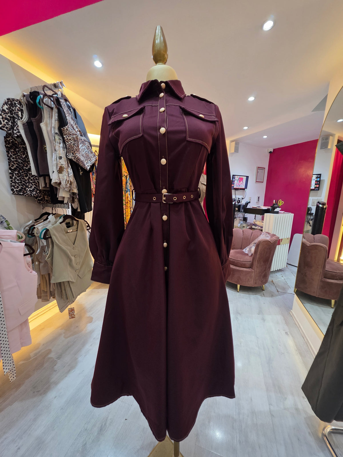 Vestido Burgundi